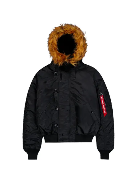 Alpha Industries N-2B Heritage faux-fur trim hooded jacket