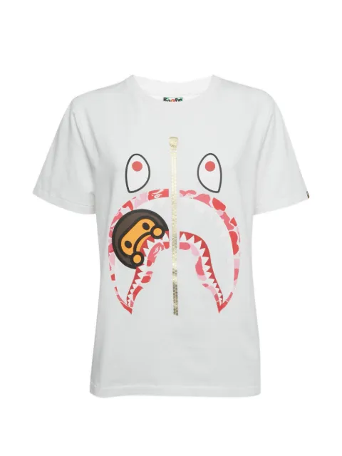 A BATHING APE® Baby Milo 鲨鱼印花T恤