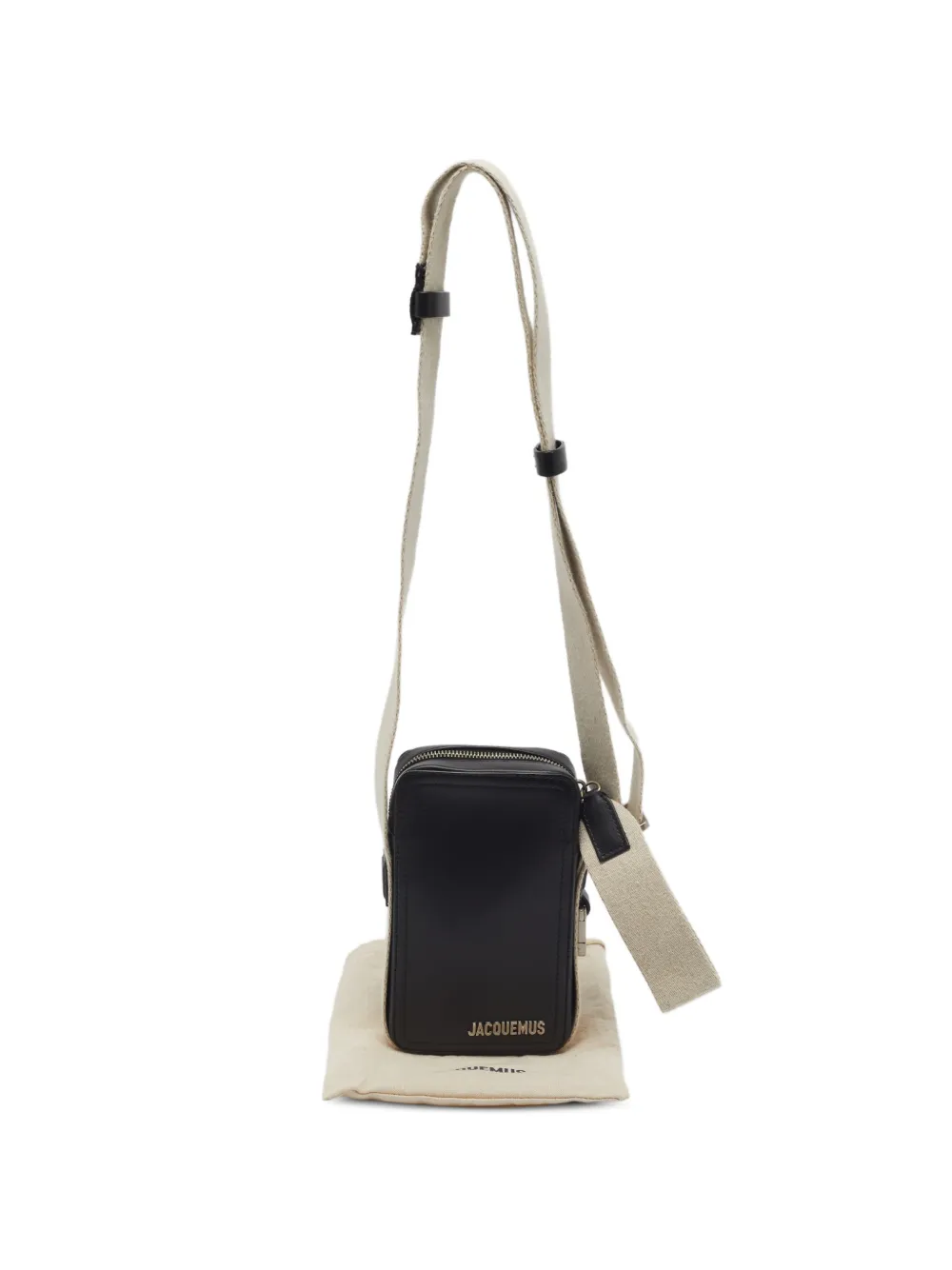 Jacquemus Pre-Owned Le Cuerda vertical crossbody mini bag - Black