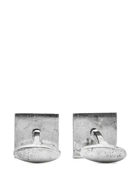 Gucci Pre-Owned G logo square cufflinks