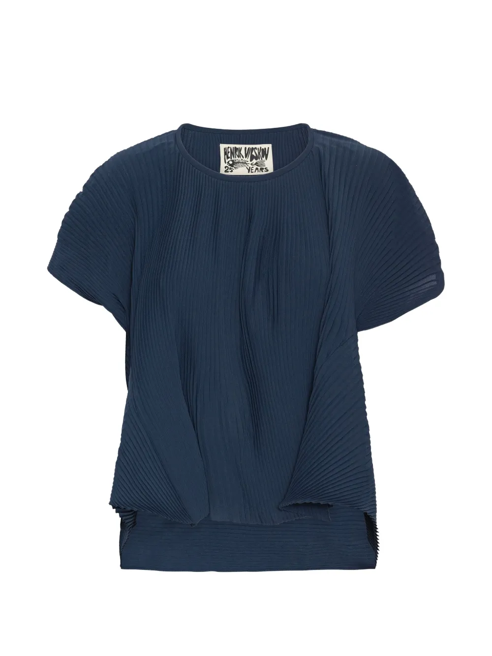 Henrik Vibskov Thumb Plisse pleated blouse Blauw