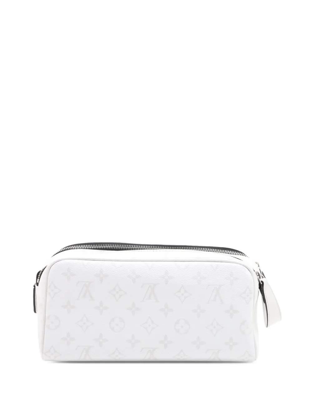 Louis Vuitton Pre-Owned 2021-2026 Monogram Taigarama Dopp Kit clutch bag - Bianco