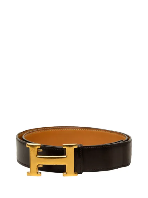 Hermès Pre-Owned 1977 Box Calf and Togo Constance H Reversible belt