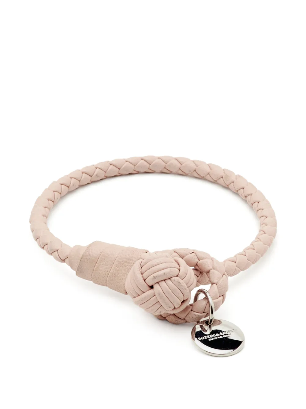 Bottega Veneta Pre-Owned Intrecciato knot bracelet - Rose Bottega Veneta Pre-Owned Intrecciato knot bracelet - Rose
