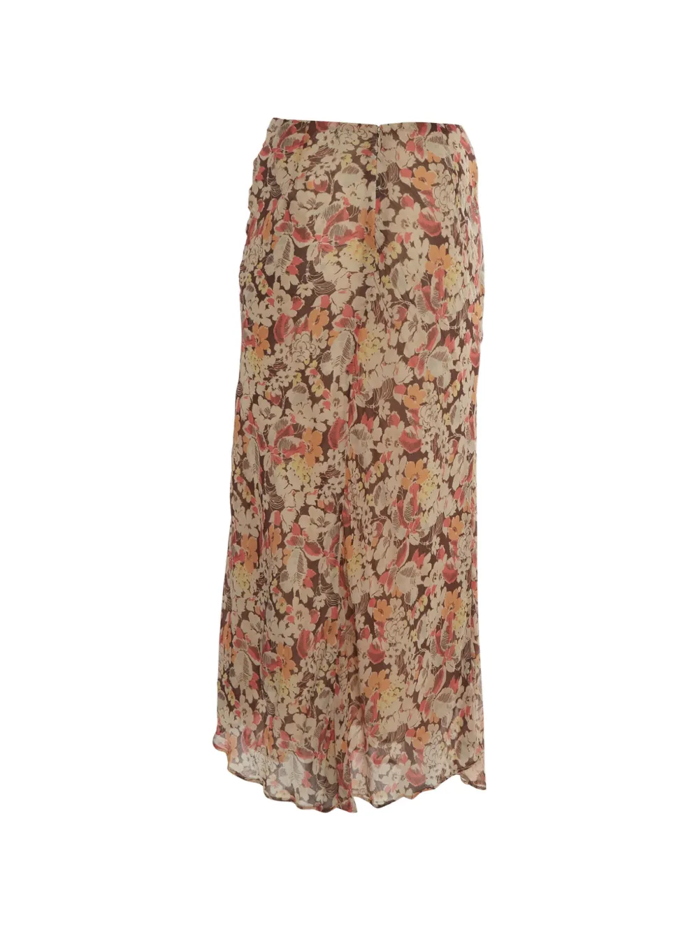 Polo Ralph Lauren Vintage floral-print mermaid skirt - Marrone