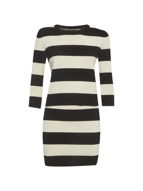 Theory striped knit suit