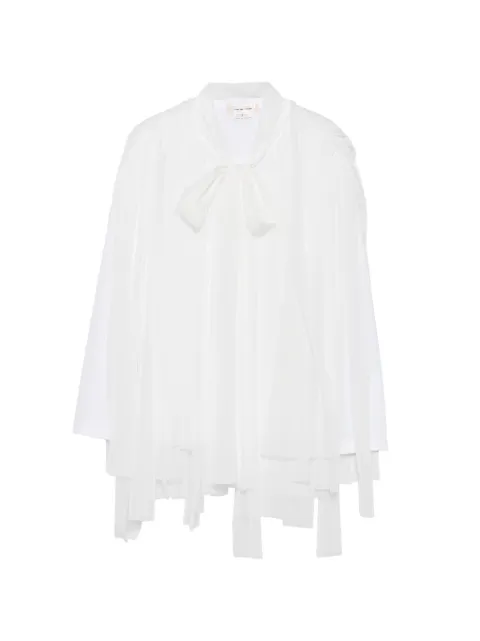Comme Des Garçons bow-detail layered top