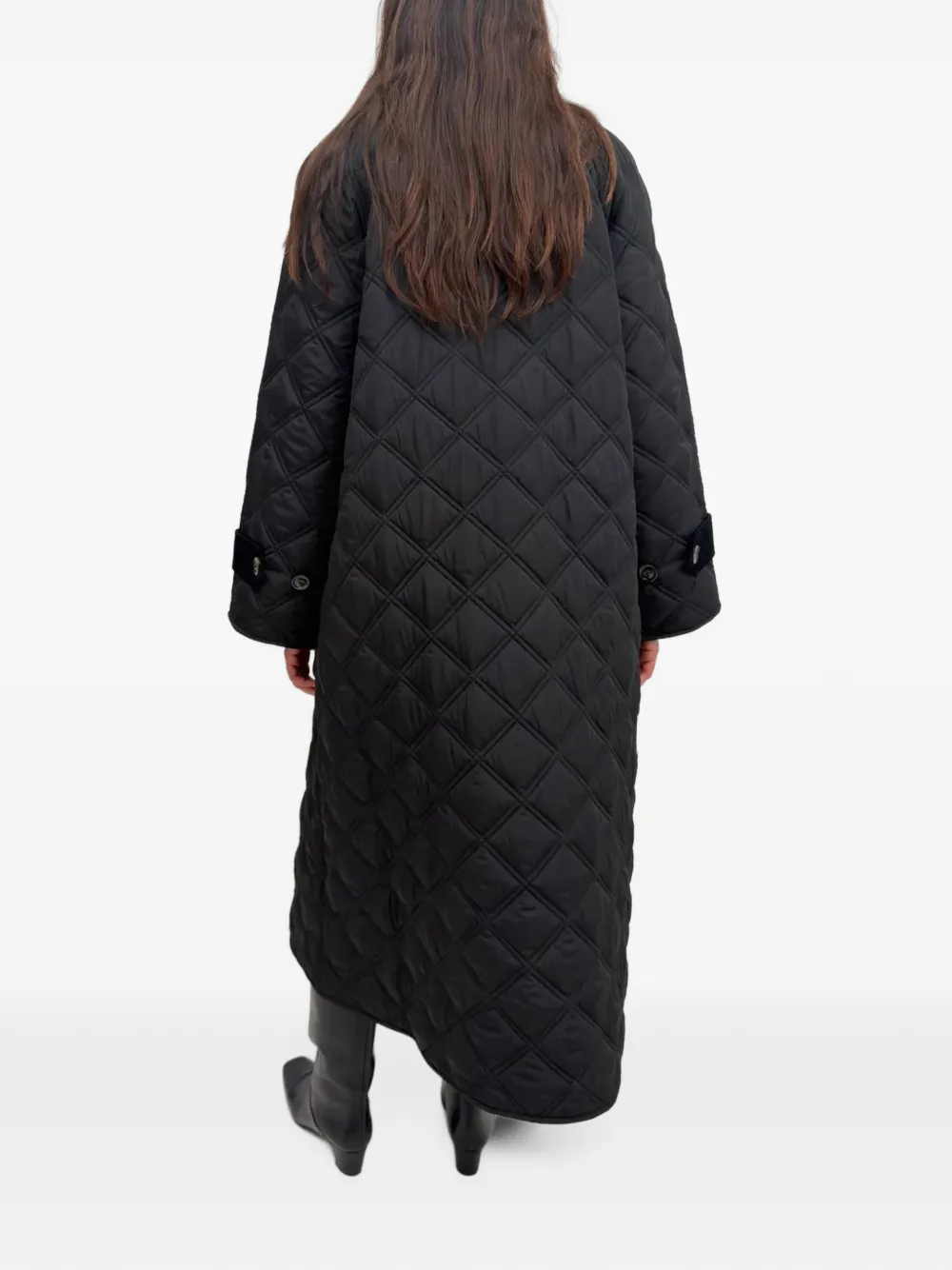 Rodebjer The Yuna quilted coat Zwart