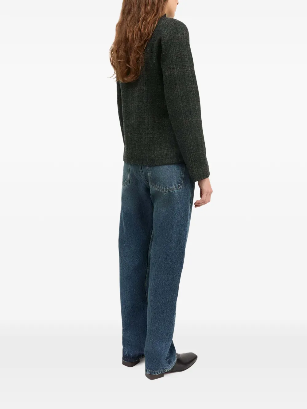 Skall Studio Mabel check-pattern jacket Grijs