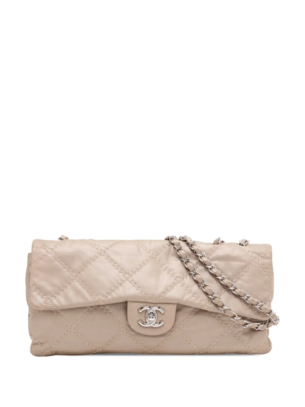 CHANEL Pre-Owned 2011 Quilted Lambskin Ultimate Stitch Flap shoulder bag - Gold