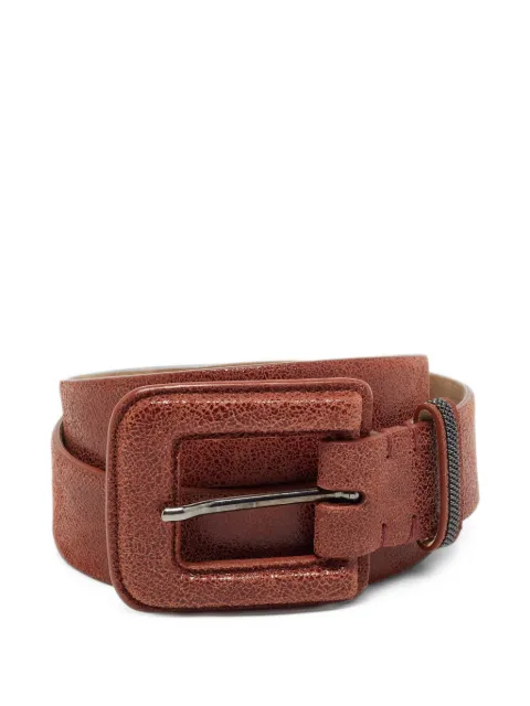 Brunello Cucinelli buckle leather belt