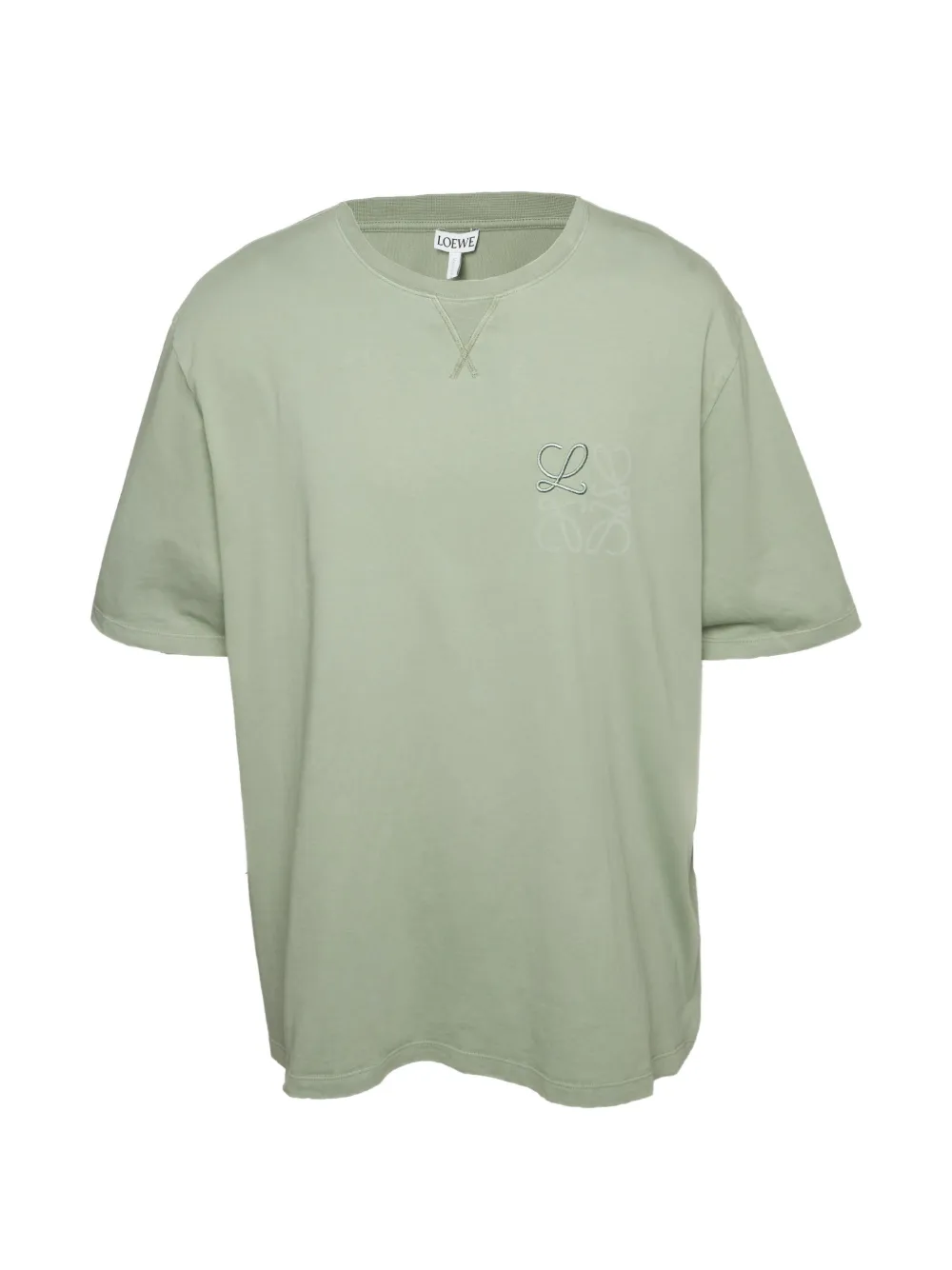 Loewe Pre-Owned Anagram cotton T-shirt - Green