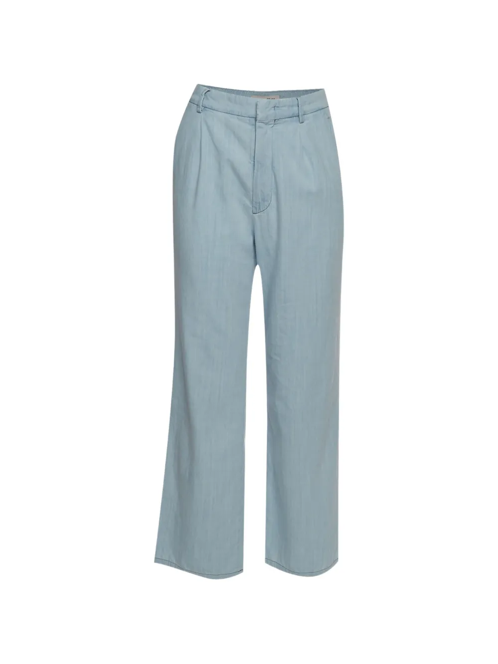 Miu Miu Pre-Owned 2023 chambray wide-leg trousers - Blu