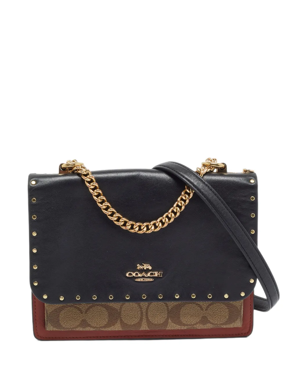 Coach small Klare studded crossbody bag - Nero