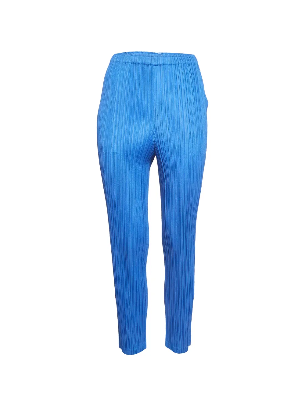 Pleats Please Issey Miyake plissé straight-leg trousers - Blu