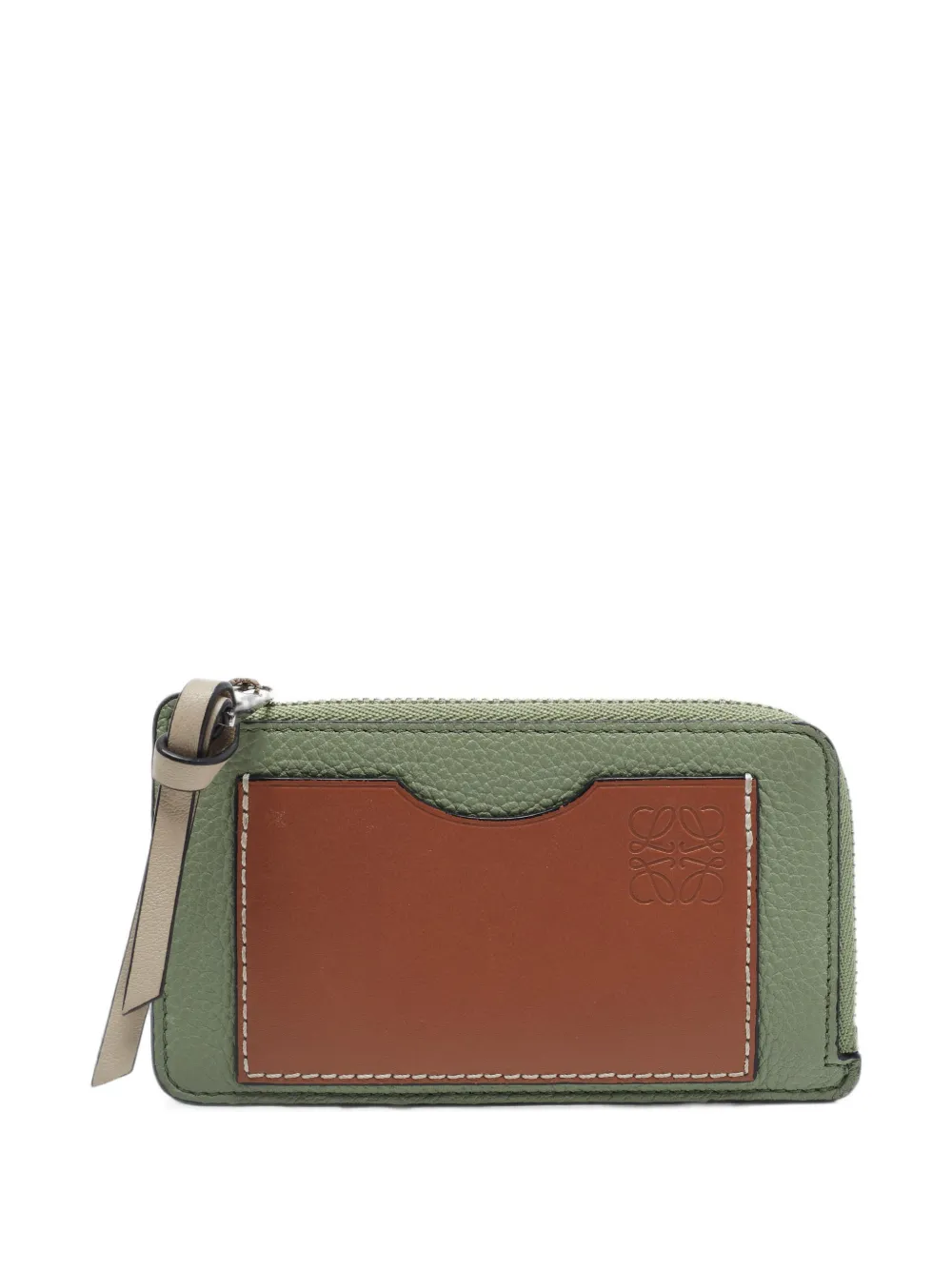 Loewe Pre-Owned 2022 Anagram zip-around coin purse - Green