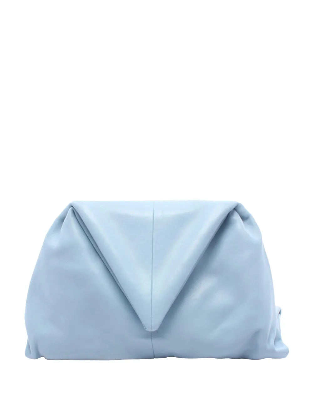 Bottega Veneta Pre-Owned 2012-2026 Leather BV Trine Angular clutch bag - Blue