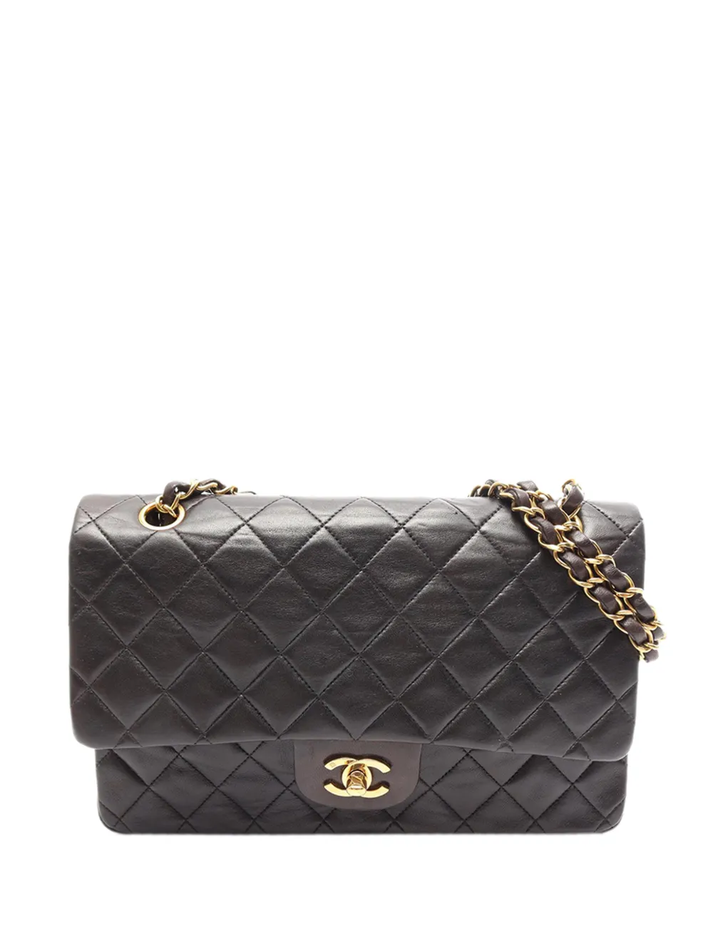 CHANEL Pre-Owned 1994-1996 Medium Classic Lambskin Double Flap shoulder bag - Black