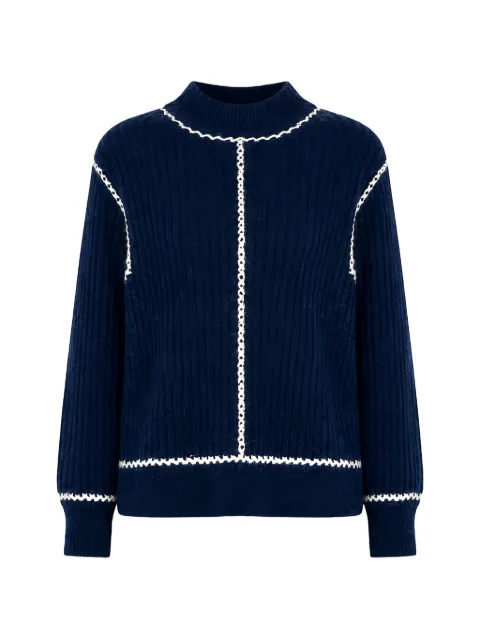 Carolina K Willa whipstitch-trim sweater