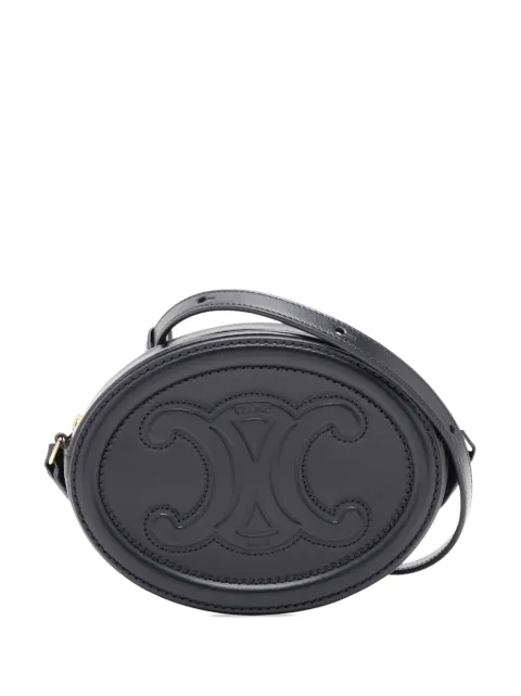 Celine Pre-Owned 2010-2026 Small Calfskin Cuir Triomphe Oval crossbody bag