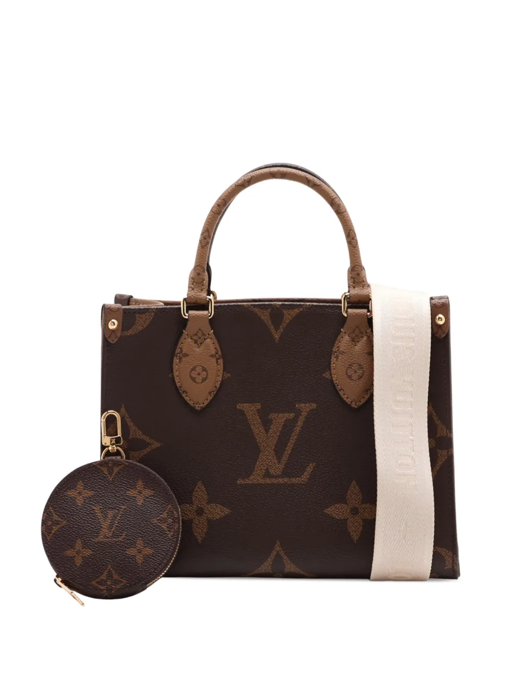 Louis Vuitton Pre-Owned 2021-2026 Monogram Reverse Giant OnTheGo PM satchel - Marrone