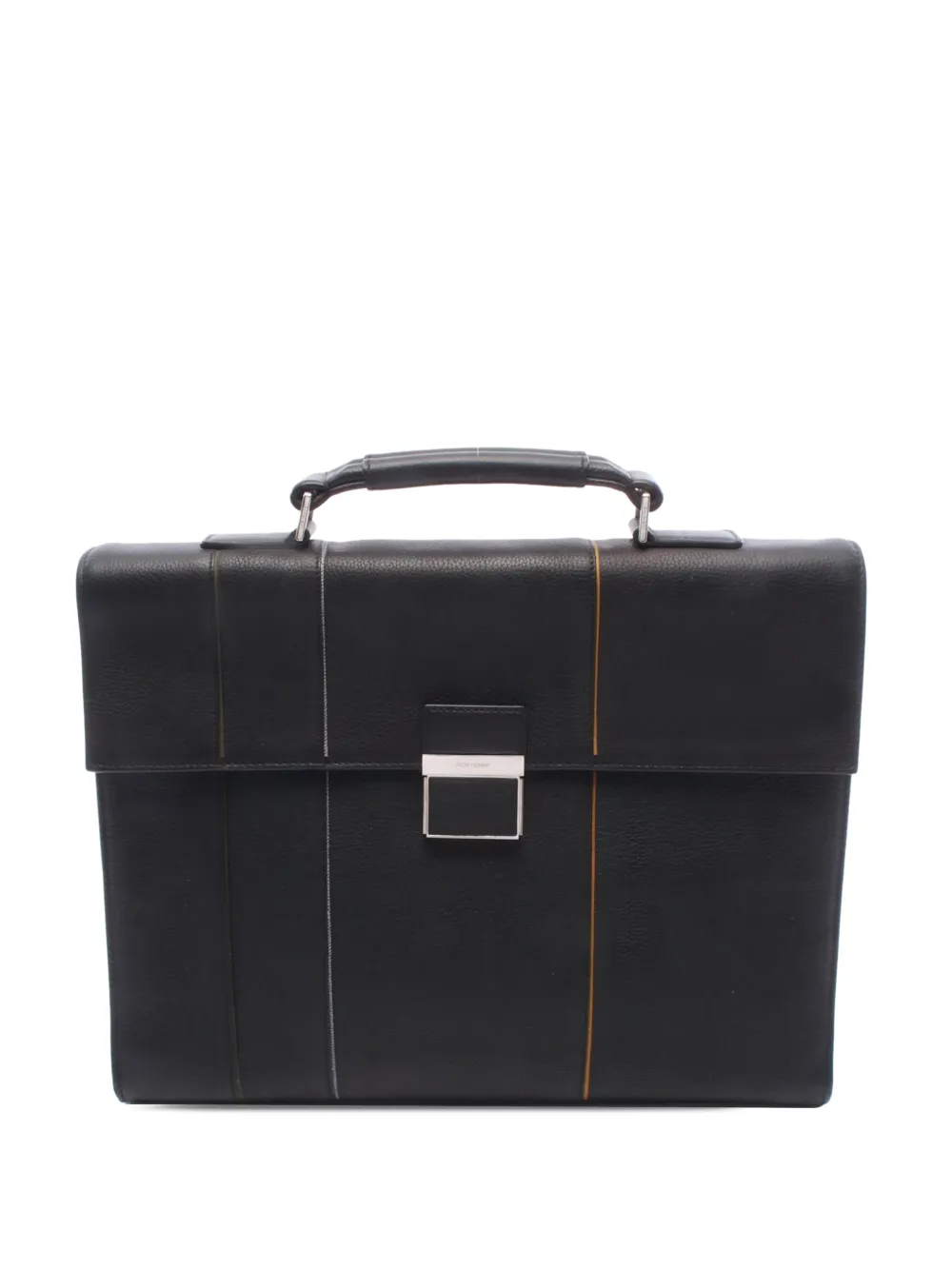 Christian Dior Pre-Owned 2010-2026 Leather Briefcase business bag in Black
