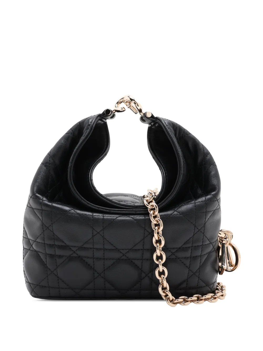 Christian Dior Pre-Owned 2010-2026 Mini Calfskin Macrocannage Toujours Hobo satchel - Schwarz