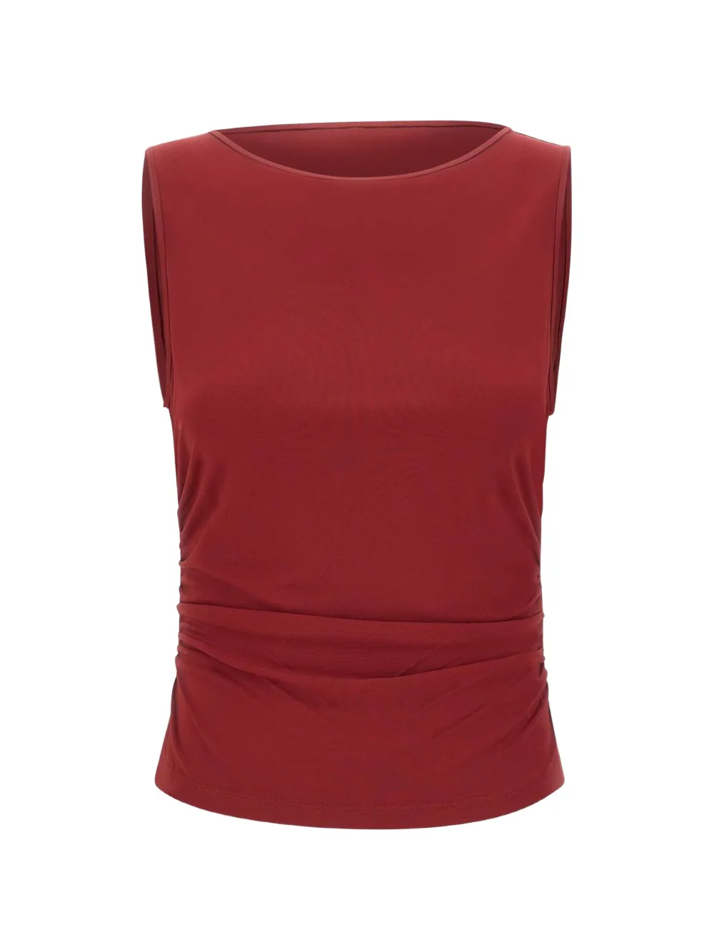 DVF Diane von Furstenberg Perfect Click ruched top - Rouge DVF Diane von Furstenberg Perfect Click ruched top - Rouge