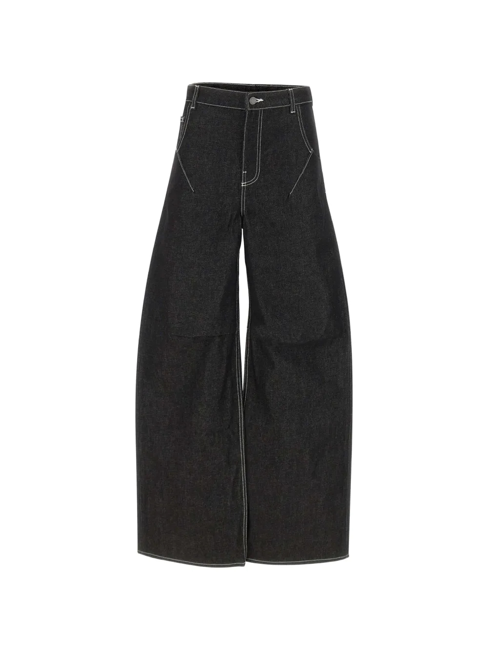 ENTIRE STUDIOS Dem V2 knee-pleat jeans - Nero