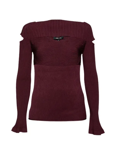 Cushnie rib-knit Cut-Out sweater