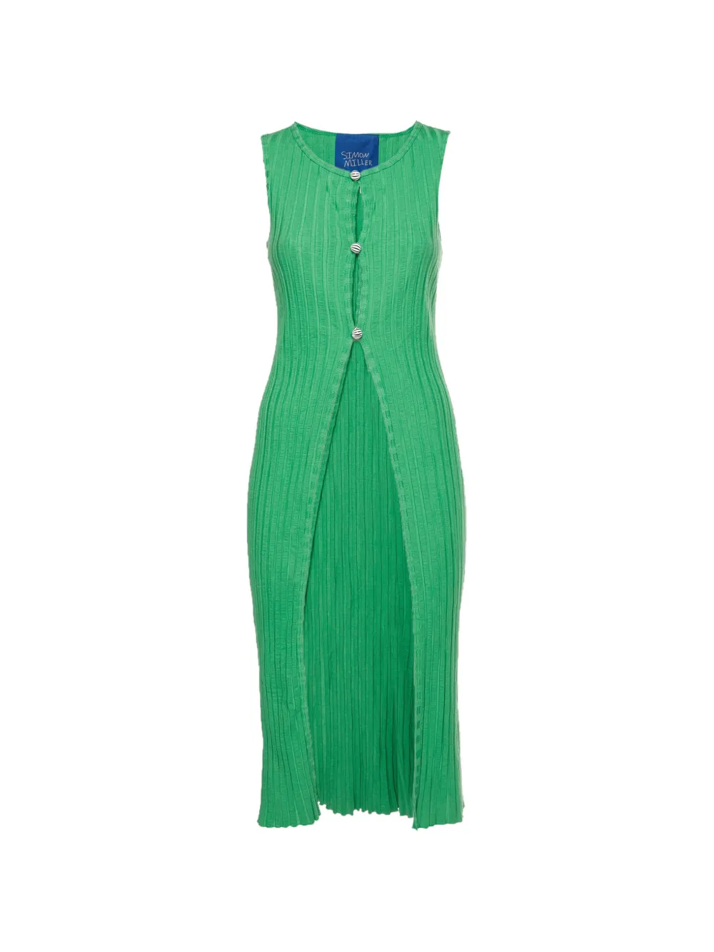 Simon Miller Zeb rib-knit tunic cardi-coat - Green