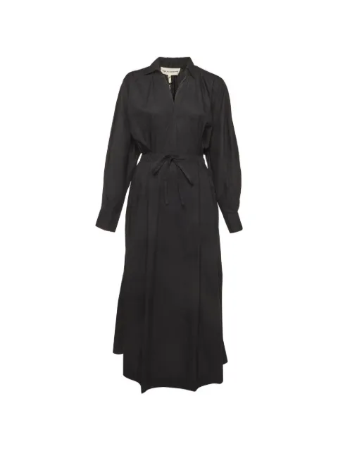 Mara Hoffman Colleen puff-sleeve shirt midi dress