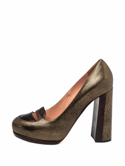 Rochas Vintage حذاء بكعب مربع