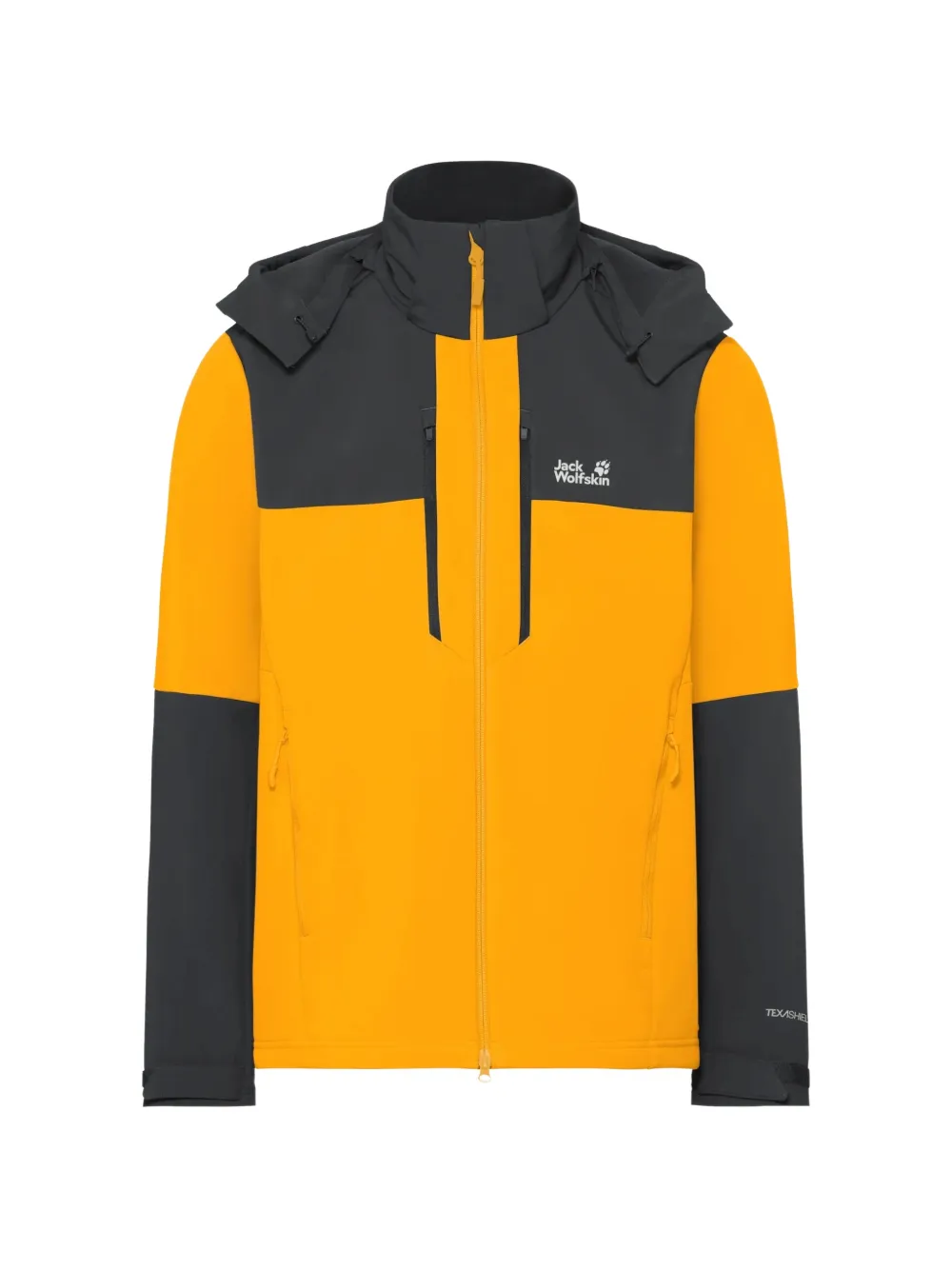 JACK WOLFSKIN Jasper colour-block Texashield jacket Geel