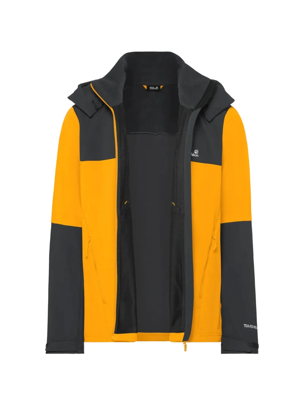 JACK WOLFSKIN Jasper colour-block Texashield jacket Geel