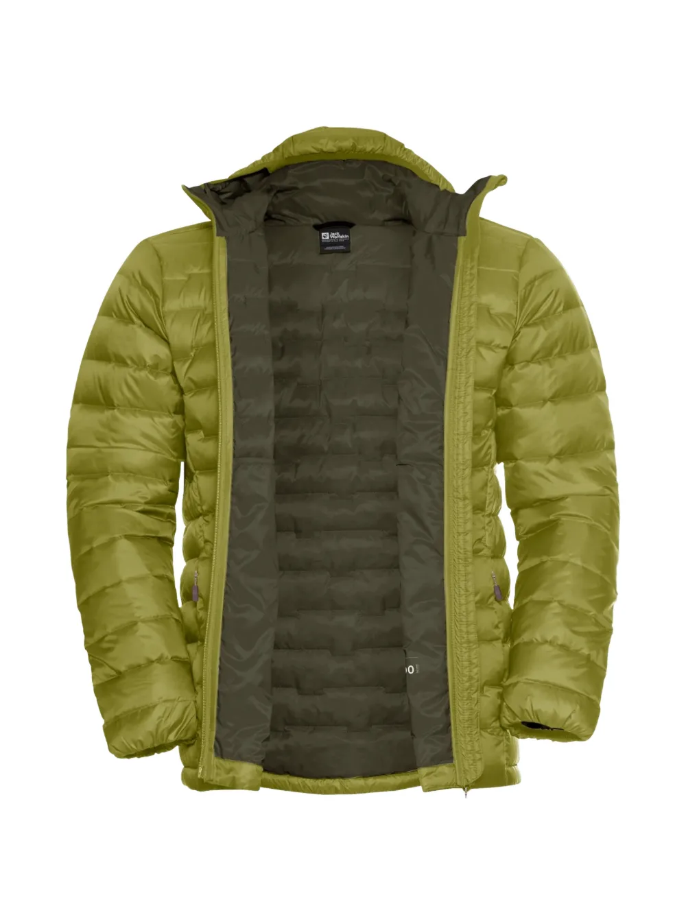 JACK WOLFSKIN quilted hooded jacket Groen