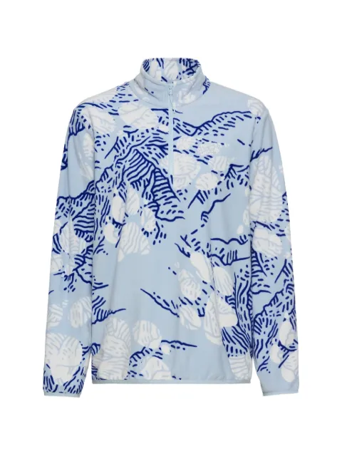 JACK WOLFSKIN Paw Era 100 fleece-texture abstract-print sweater