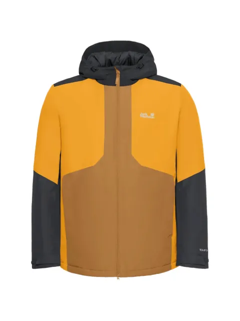 JACK WOLFSKIN colour-block hooded jacket