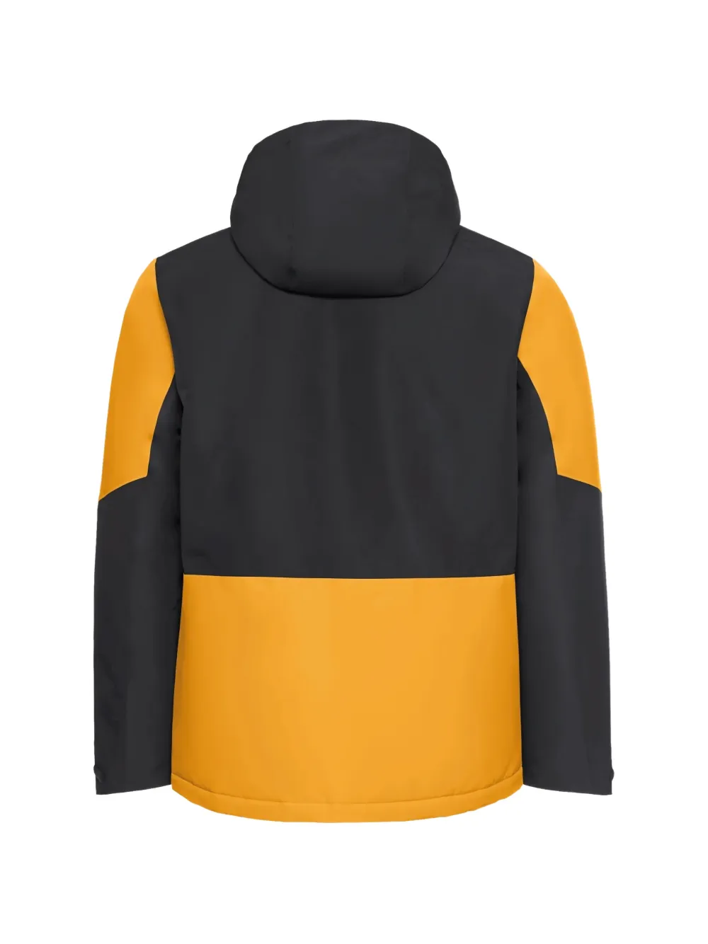 JACK WOLFSKIN colour-block hooded jacket Geel