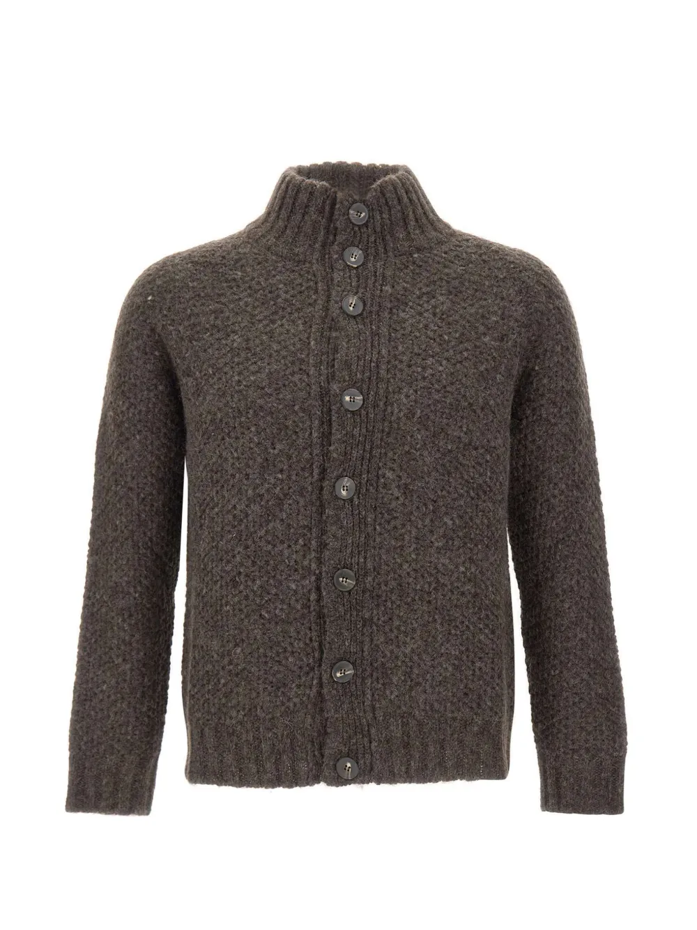 ALPHA STUDIO honeycomb-weave cardigan - Braun