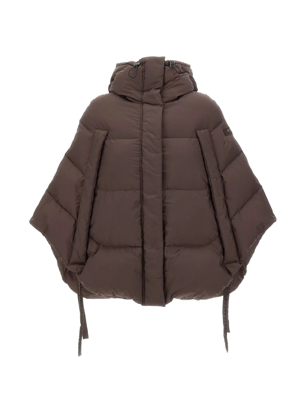 Tatras Reila Cape-style Down Jacket In Brown