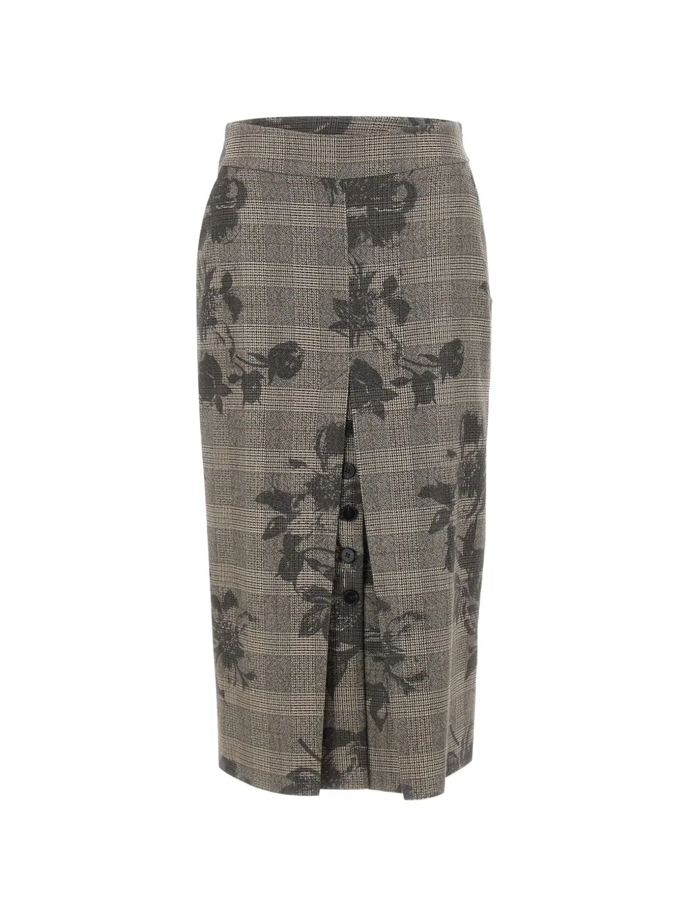 NISSA high-waisted midi skirt - Gris NISSA high-waisted midi skirt - Gris
