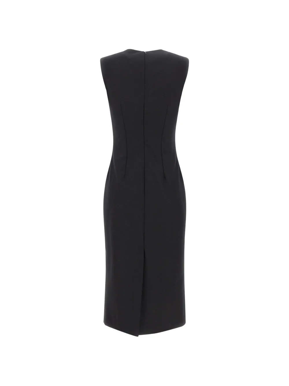 Tagliatore Viola sleeveless midi dress Zwart