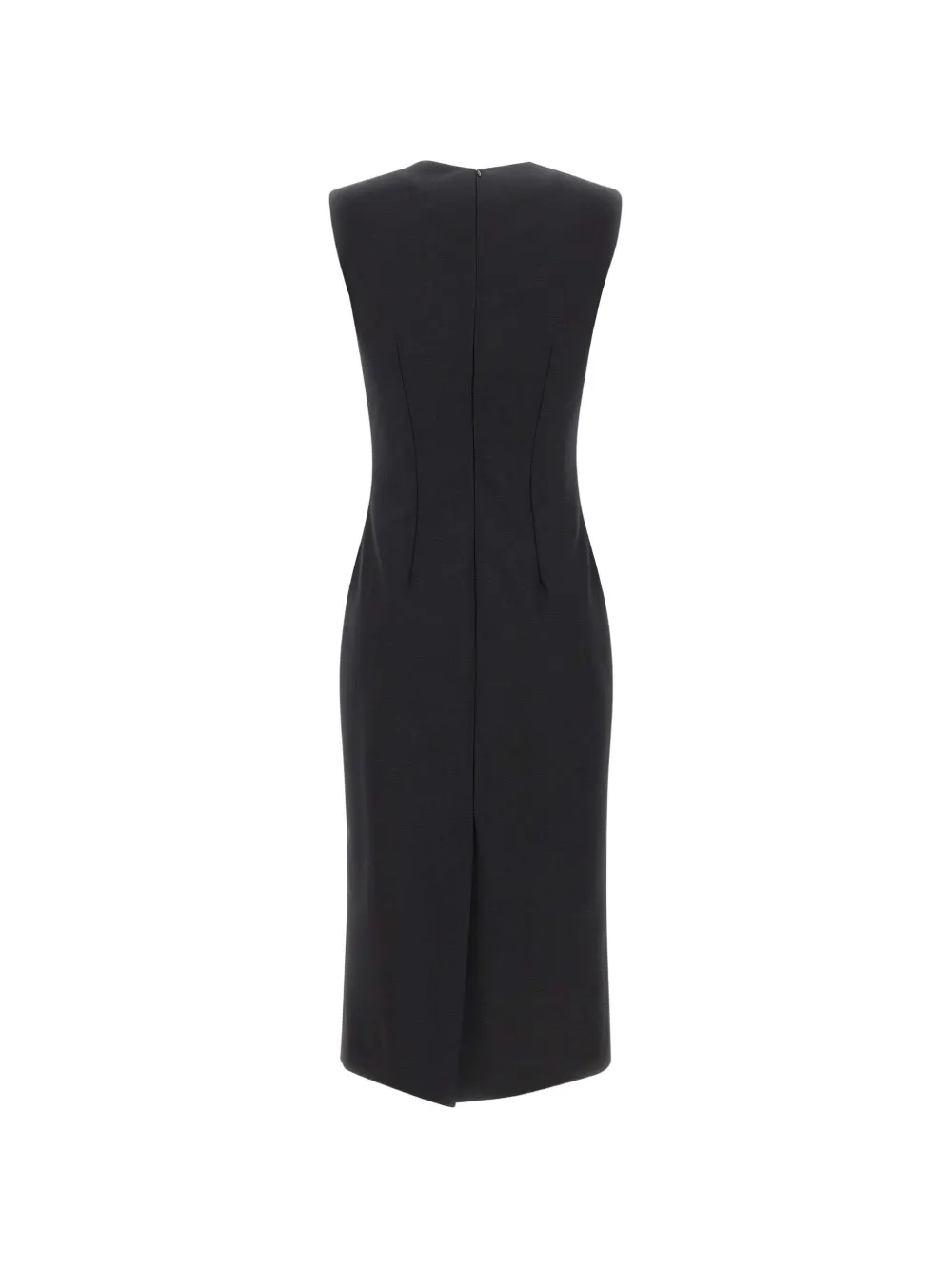Tagliatore Viola sleeveless midi dress Zwart