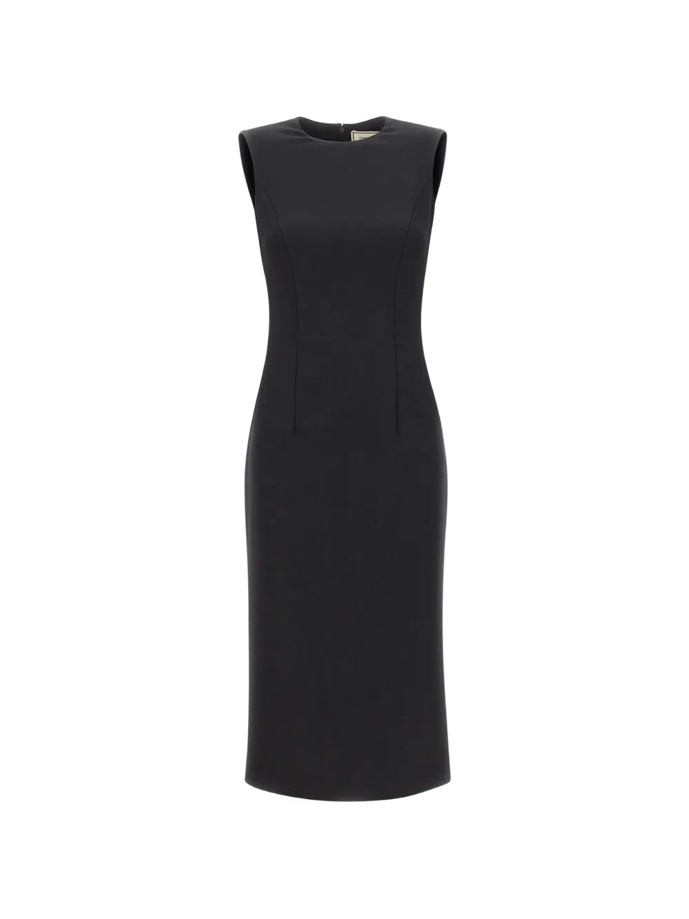 Tagliatore Viola sleeveless midi dress Zwart