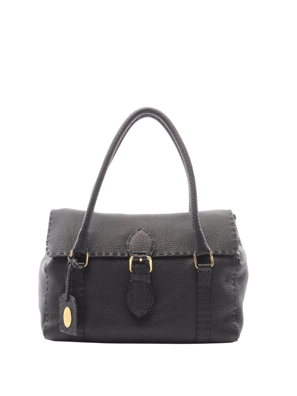 Fendi Pre-Owned 2000-2010 Leather Selleria Linda handbag - Nero