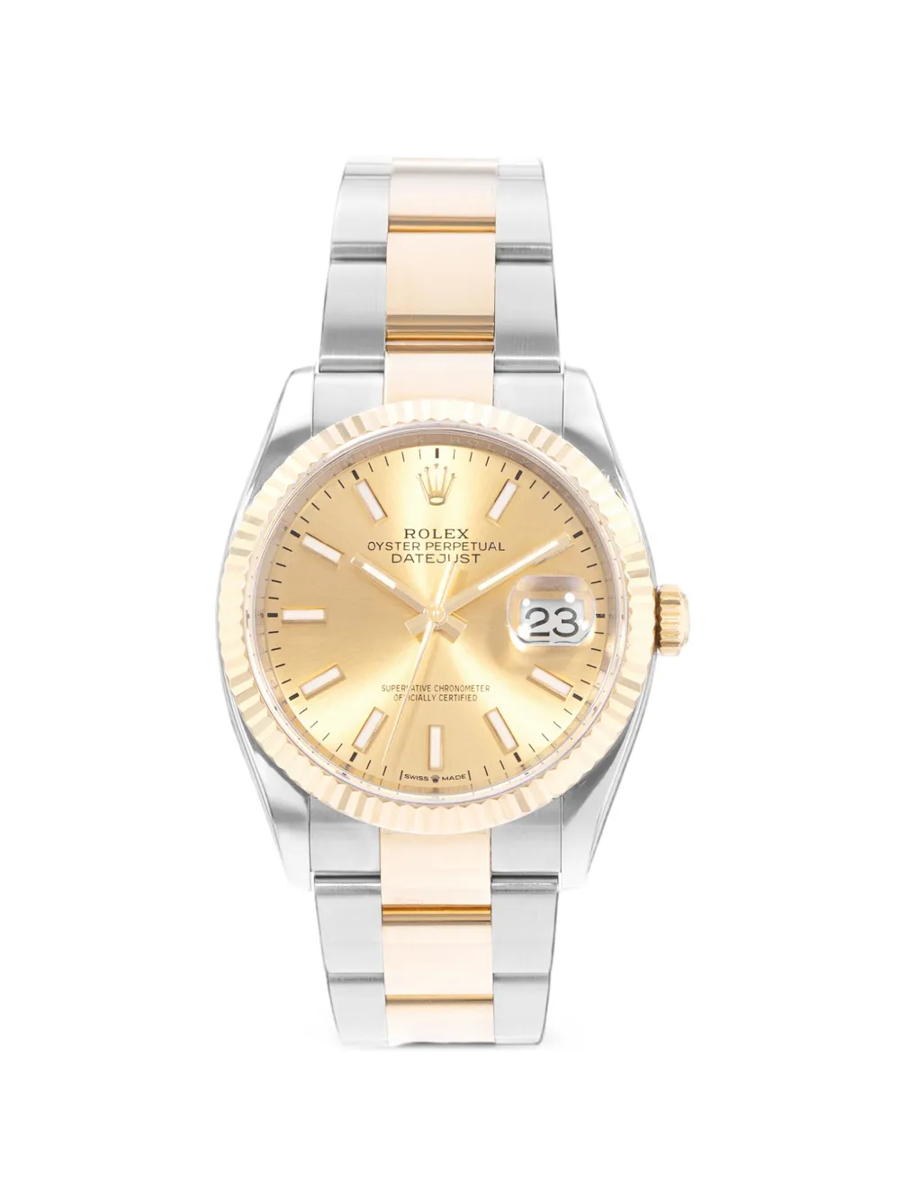 Rolex 2019 Datejust fluted bezel 36mm watch - Oro