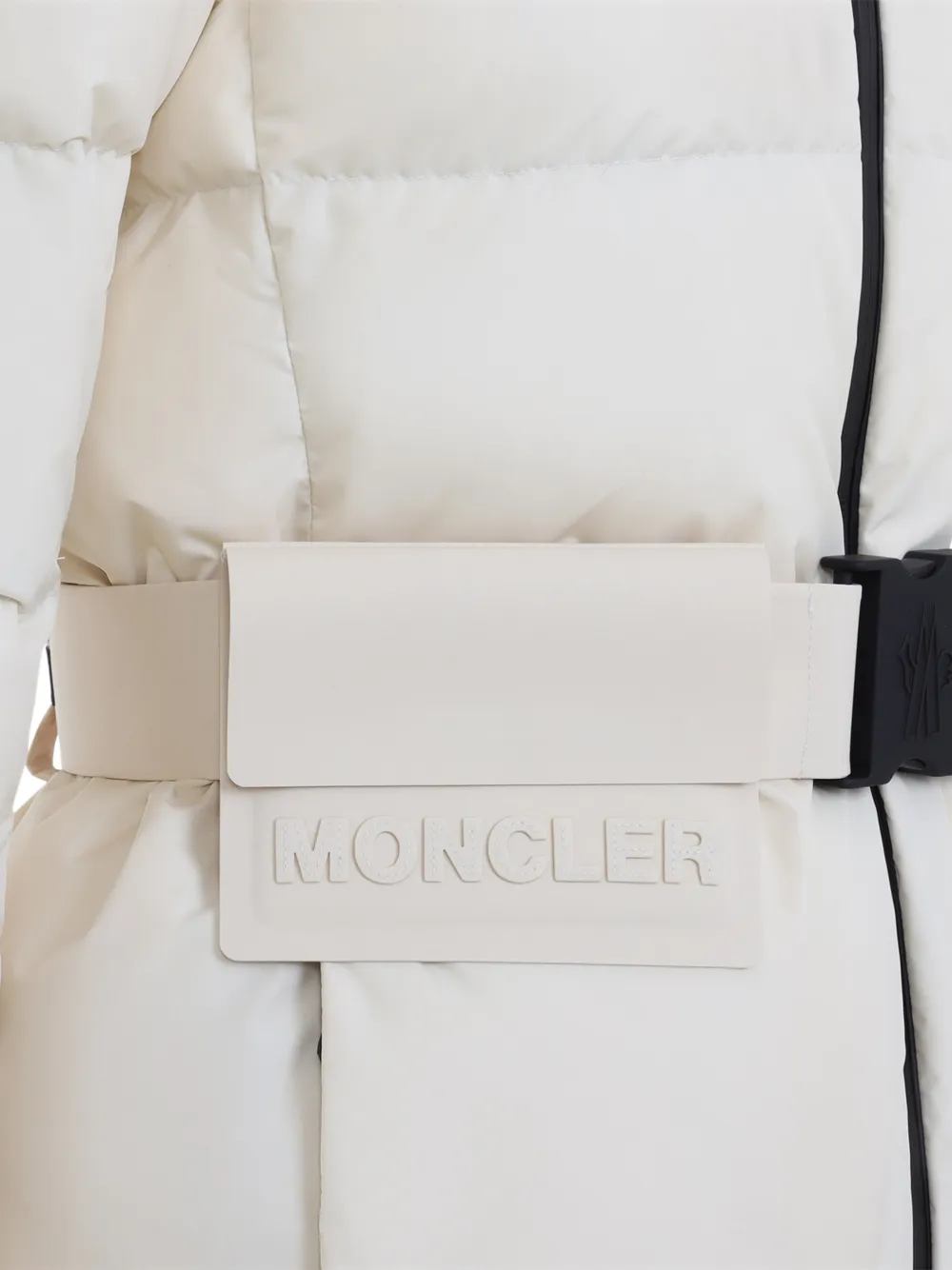 Moncler Grenoble Bouquetin belted quilted jacket Beige