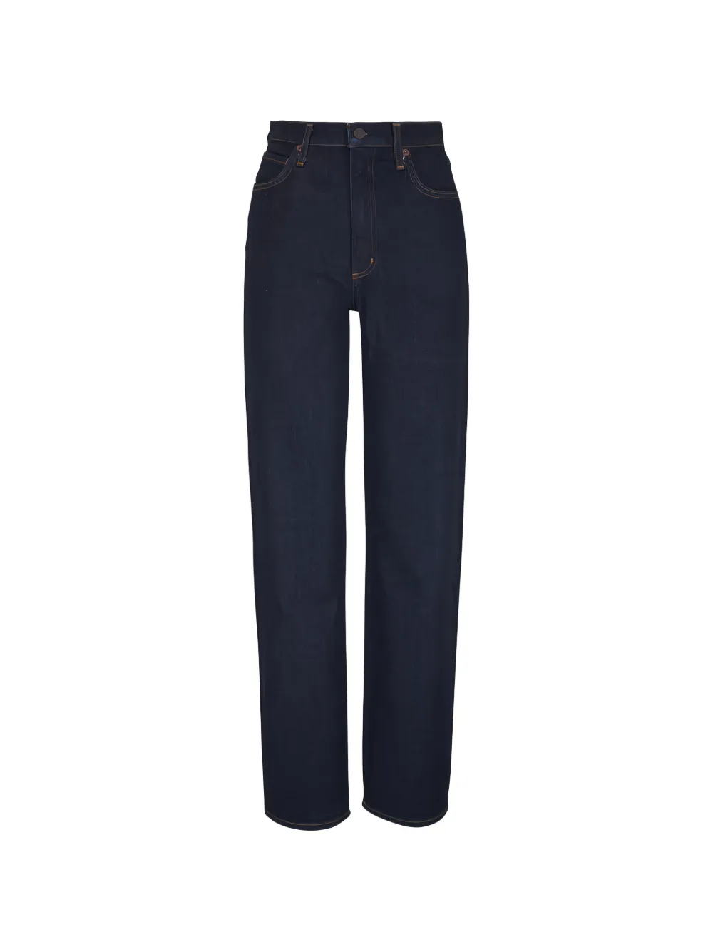 AGOLDE Harper contrast-stitch jeans Blauw