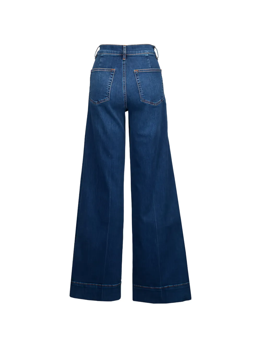 FRAME Le Slice Slim patch-pocket wide-leg jeans Blauw